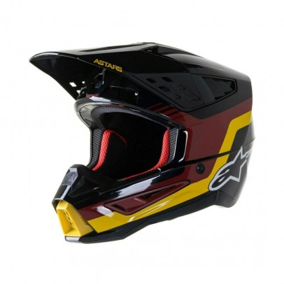 Casca cross-enduro Alpinestars Supertech S-M5 VENTURE R - Negru/Galben