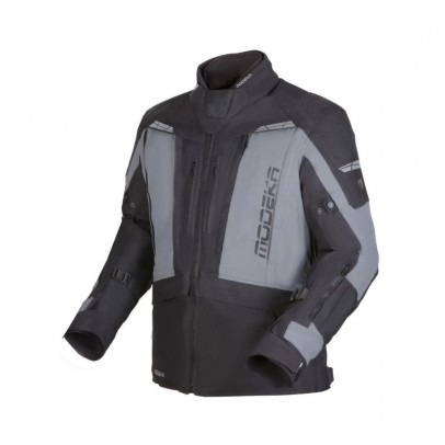 Geaca moto Modeka Hydron - Negru/Gri