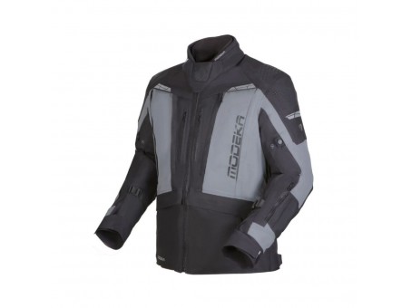 Geaca moto Modeka Hydron - Negru/Gri