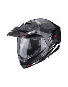 Casca flip-up touring/adventure SCORPION ADX-2 CAMINO - Negru/Argintiu/Rosu