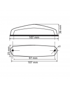 Lampa stop LED cu 3 functii Hirox 12V