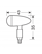 Semnalizari Lampa Drop LED Chrome