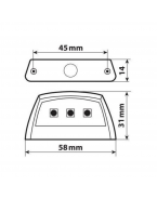 Lampa pentru placuta de inmatriculare cu E-ion 3 SMD 12V - Lampa