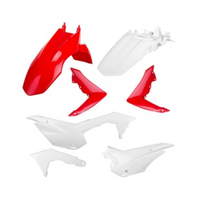 Kit accesorii carena din plastic HONDA CRF110 - Alb/Rosu