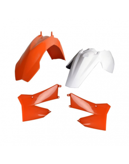 Kit accesorii carena din plastic KTM SX 85 - alb,Portocaliu