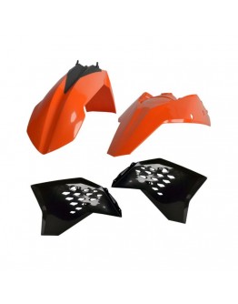 Kit accesorii carena din plastic KTM SX, SX-F, XC50-525 - Negru,Portocaliu