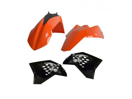 Kit accesorii carena din plastic KTM SX, SX-F, XC50-525 - Negru/Portocaliu