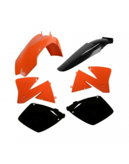 Kit accesorii carena din plastic model 6 KTM EXC - Portocaliu,Negru