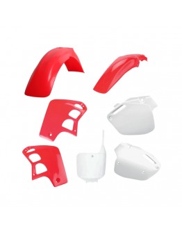 Kit plastice POLISPORT - HONDA CR 500 '95-'04 - Rosu-R Alb