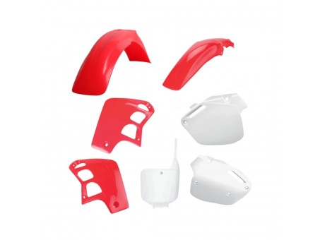 Kit plastice POLISPORT - HONDA CR 500 '95-'04 - Rosu-R Alb