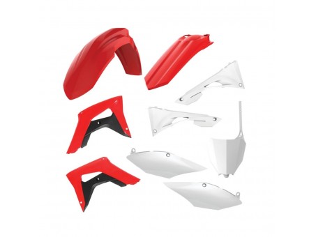 Kit plastice POLISPORT - HONDA CRF 250RX '19-'21; CRF 459RX '17-'21 - Rosu Alb