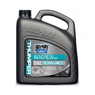 Ulei de motor Bel-Ray THUMPER RACING SYNTHETIC ESTER BLEND 4T 10W40 4l