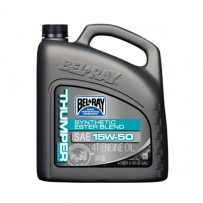 Ulei de motor Bel-Ray THUMPER RACING SYNTHETIC ESTER BLEND 4T 15W50 4l