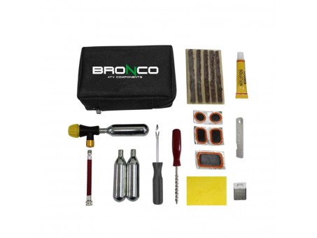 Kit reparare anvelope (kit pana) BRONCO (15 elemente)