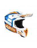 Casca cross-enduro AIROH HELMET AVIATOR ACE 2 - Portocaliu/Alb/Albastru