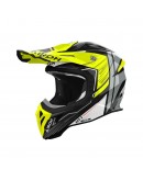 Casca cross/enduro/atv/quad Airoh Aviator Ace II Engine - Negru/Gri/Galben fluo