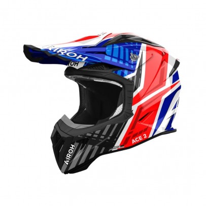 Casca cross/enduro/atv/quad Airoh Aviator Ace II Proud - Negru/Albastru/Rosu