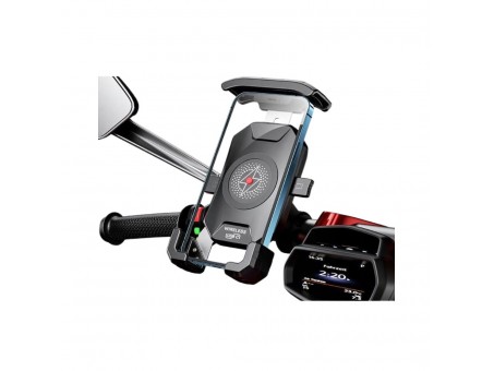 Suport telefon BIKETEC cu incarcator wireless BIKETEC R15W-PD