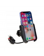 Suport telefon BIKETEC cu incarcator USB-C BIKETEC R9W-PD METAL WIRELESS-PD