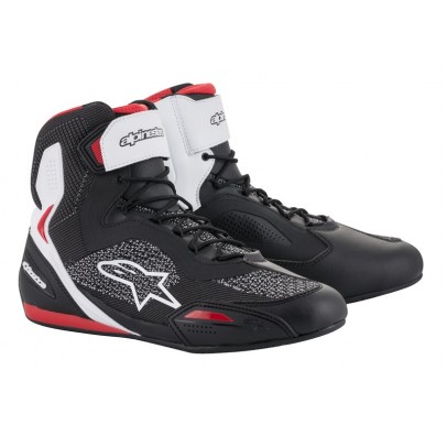 Cizme touring Faster-3 Ridenit Alpinestars - Negru/Rosu/Alb