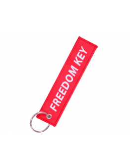 Breloc moto textil "Freedom Key" Rosu