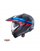 Casca flip-up/adventure Caberg Tourmax X SV Sarabe K9 Titanium/Negru/BMW/Mat