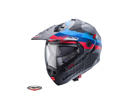 Casca flip-up/adventure Caberg Tourmax X SV Sarabe K9 Titanium/Negru/BMW/Mat