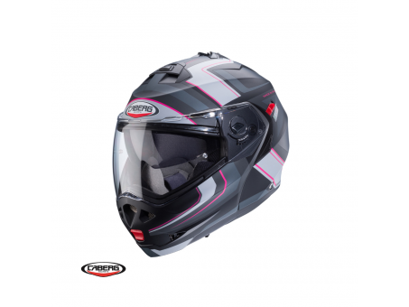 Casca flip-up Caberg Duke X SV Tour G5 - Negru/Fuchsia/Antracit/Mat - Pinlock ready