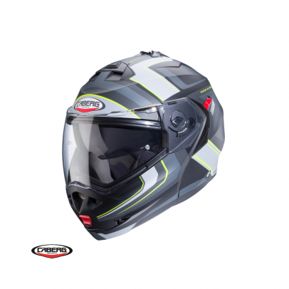 Casca flip-up Caberg Duke X SV Tour I5 - Negru/Galben/Antracit/Mat - Pinlock ready