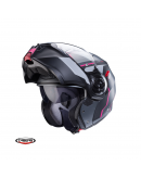 Casca flip-up Caberg Duke Evo Move M3 SV Titanium/Negru/Fuchsia/Mat - Pinlock ready