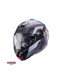 Casca flip-up Caberg Duke Evo Move M3 SV Titanium/Negru/Fuchsia/Mat - Pinlock ready