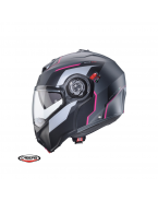 Casca flip-up Caberg Duke Evo Move M3 SV Titanium/Negru/Fuchsia/Mat - Pinlock ready