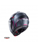 Casca flip-up Caberg Duke Evo Move M3 SV Titanium/Negru/Fuchsia/Mat - Pinlock ready