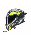 Casca integrala Caberg model Drift Evo II SV Jarama L6 Negru/Gri/Galben fluor mat Pinlock ready