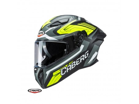 Casca integrala Caberg model Drift Evo II SV Jarama L6 Negru/Gri/Galben fluor mat Pinlock ready