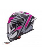 Casca integrala Caberg model Drift Evo II SV Horizon N6 gri/negru/fuchsia mat Pinlock ready