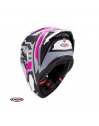 Casca integrala Caberg model Drift Evo II SV Horizon N6 gri/negru/fuchsia mat Pinlock ready