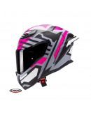 Casca integrala Caberg model Drift Evo II SV Horizon N6 gri/negru/fuchsia mat Pinlock ready