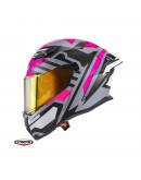 Casca integrala Caberg model Drift Evo II SV Horizon N6 gri/negru/fuchsia mat Pinlock ready