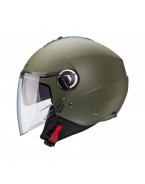 Casca open face CABERG Jet RIVIERA V4X - Verde mat