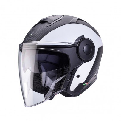 Casca open face CABERG Jet SOHO MILANO - Alb/Negru