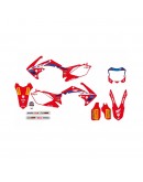 Kit grafic BLACKBIRD HONDA CRF 250R '10-'13; CRF 450R '09-'12 REPLICA TEAM HRC 23 Rosu Negru