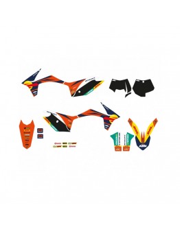 Kit grafic BLACKBIRD KTM SX/SX-F '11-'12, EXC/EXC-F '12-'13 REPLICA KTM FACTORY 23 culoare Portocaliu Negru