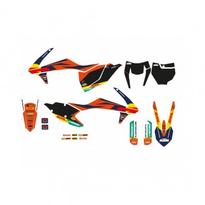 Kit grafic BLACKBIRD KTM SX/SX-F '16-'18, EXC/EXC-F '17-'19 REPLICA KTM FACTORY 23