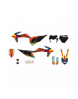 Kit grafic BLACKBIRD KTM SX/SX-F '19-'22, EXC/EXC-F '20-'23 REPLICA KTM FACTORY 23 KTM culoare Portocaliu Negru