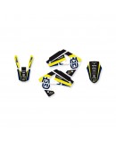 Kit grafic BLACKBIRD HUSQVARNA CR/WR '00-'05, TE/TC 250/450/510 '02-'04 DREAM 4 culoare Galben Albastru