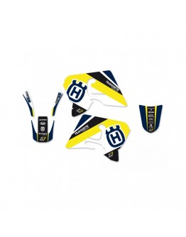 Kit grafic BLACKBIRD HUSQVARNA TE/TC 250/450/510 '05-'07 DREAM 4 culoare Albastru Galben