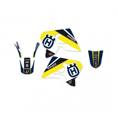 Kit grafic BLACKBIRD HUSQVARNA TE/TC 250/450/510 '05-'07 DREAM 4 culoare Albastru Galben