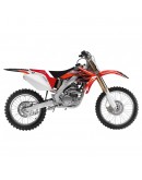 Kit grafic BLACKBIRD + husă șa HONDA CRF 250R '04-'09, CRF 250X '04-'21 DREAM 4 culoare Rosu Negru