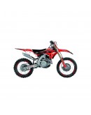 Kit grafic BLACKBIRD + husă șa HONDA CRF 250R '22-'24, CRF 450R '21-'24 DREAM 4 culoare Rosu Negru